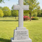 Granite Cross Upright Headstone with Base