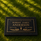 Bronze Plaque Grave Marker on Granite Base