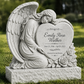 Guardian Angel Heart Granite Upright Headstone