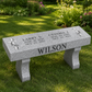 Compact Granite Memorial Bench