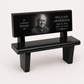 Classic Granite Memorial Bench with Backrest