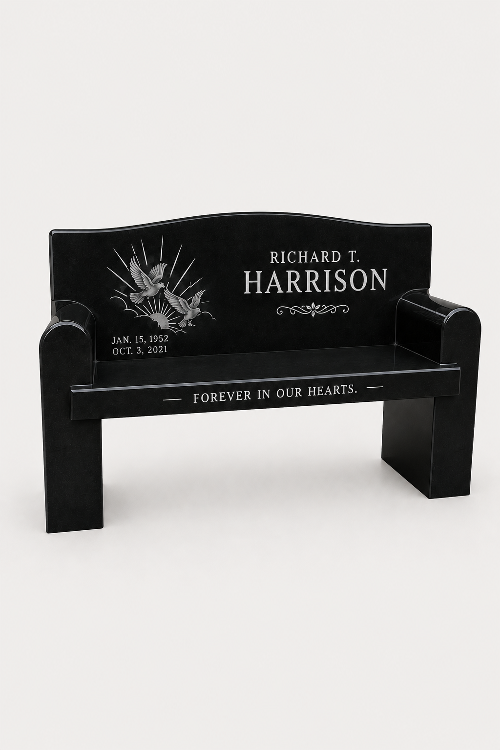 Granite Couch Memorial Bench