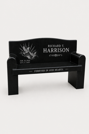 Granite Couch Memorial Bench