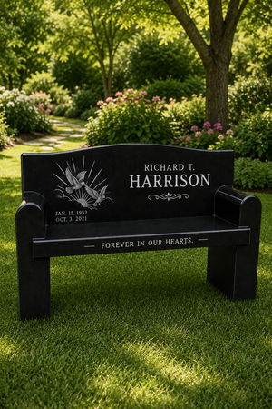 Granite Couch Memorial Bench