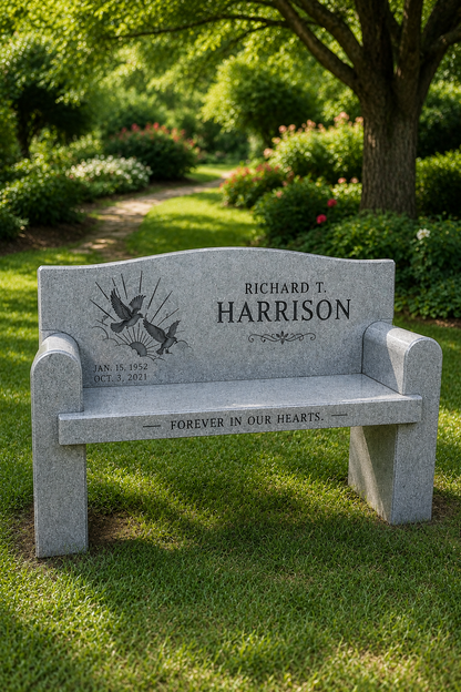 Granite Couch Memorial Bench