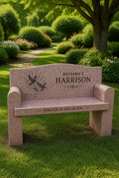 Granite Couch Memorial Bench