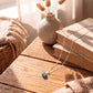 Blue Planet Glass Cremation Necklace for Ash Keeping