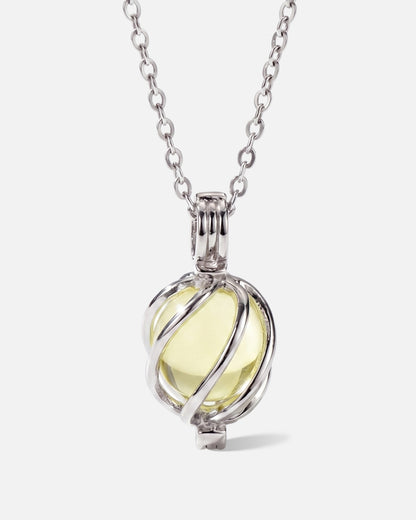 Glass Teardrop Cremation Necklace for Ash Keeping
