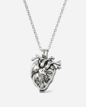 Anatomical Heart Cremation Pendant Necklace for Ash Keeping