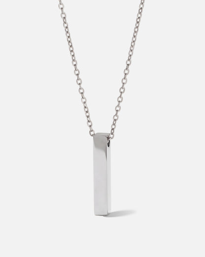 Cylinder Bar Cremation Necklace for Ash Keeping with Engraving