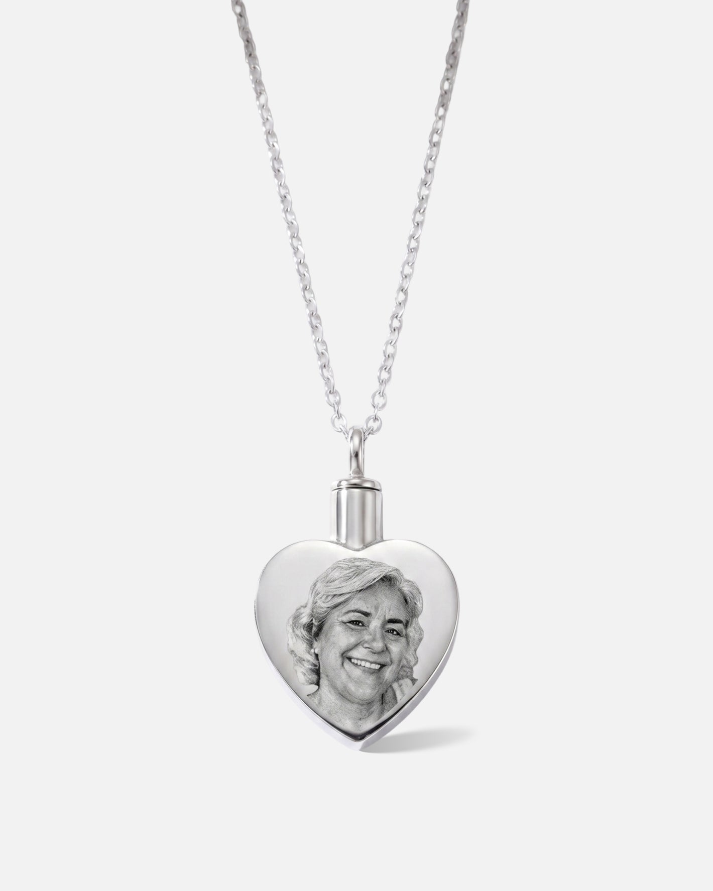 Heart Cremation Pendant Necklace for Ash Keeping with Engraving