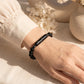 Lava Rock Memorial Bracelet for Ash Keeping with Engraving