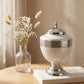 Smooth Oval Silver Metal Cremation Urn