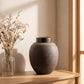 Ceramic Cremation Urn with Metal Lid