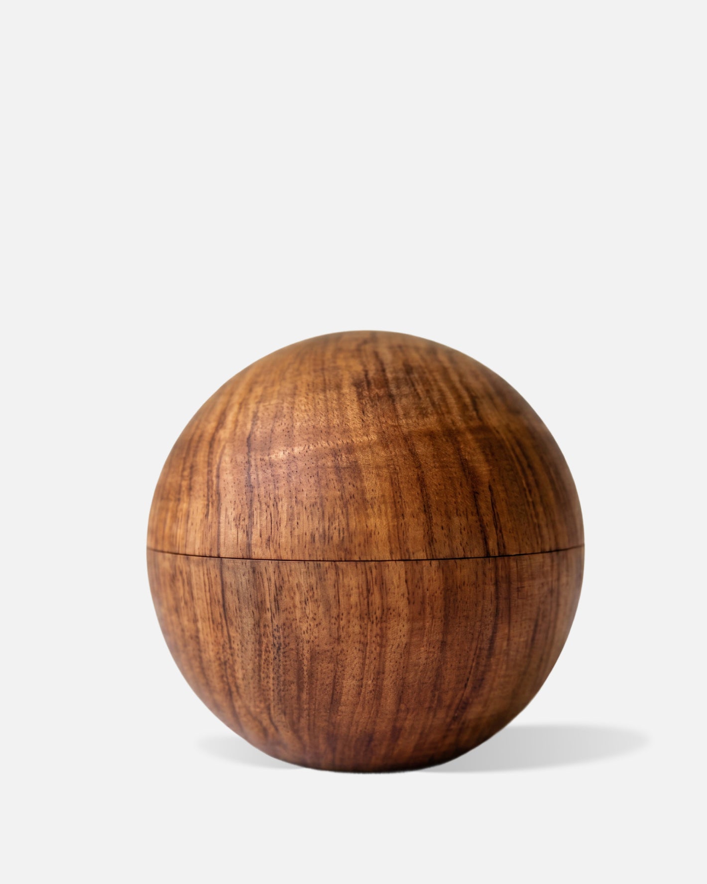 Natural Oak Sphere Wood Cremation Urn