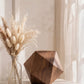 Geometric Hexagon Wood Cremation Urn