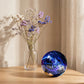 Galaxy Blue Art Glass Cremation Urn