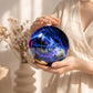 Galaxy Blue Art Glass Cremation Urn