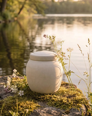 Biodegradable Caolin Clay Eco Cremation Urn