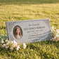 Children's Floral Portrait Granite Flat Grave Marker
