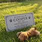 Pet Paw Print Granite Flat Grave Marker