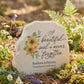 Sunflower Script Garden Memorial Stone