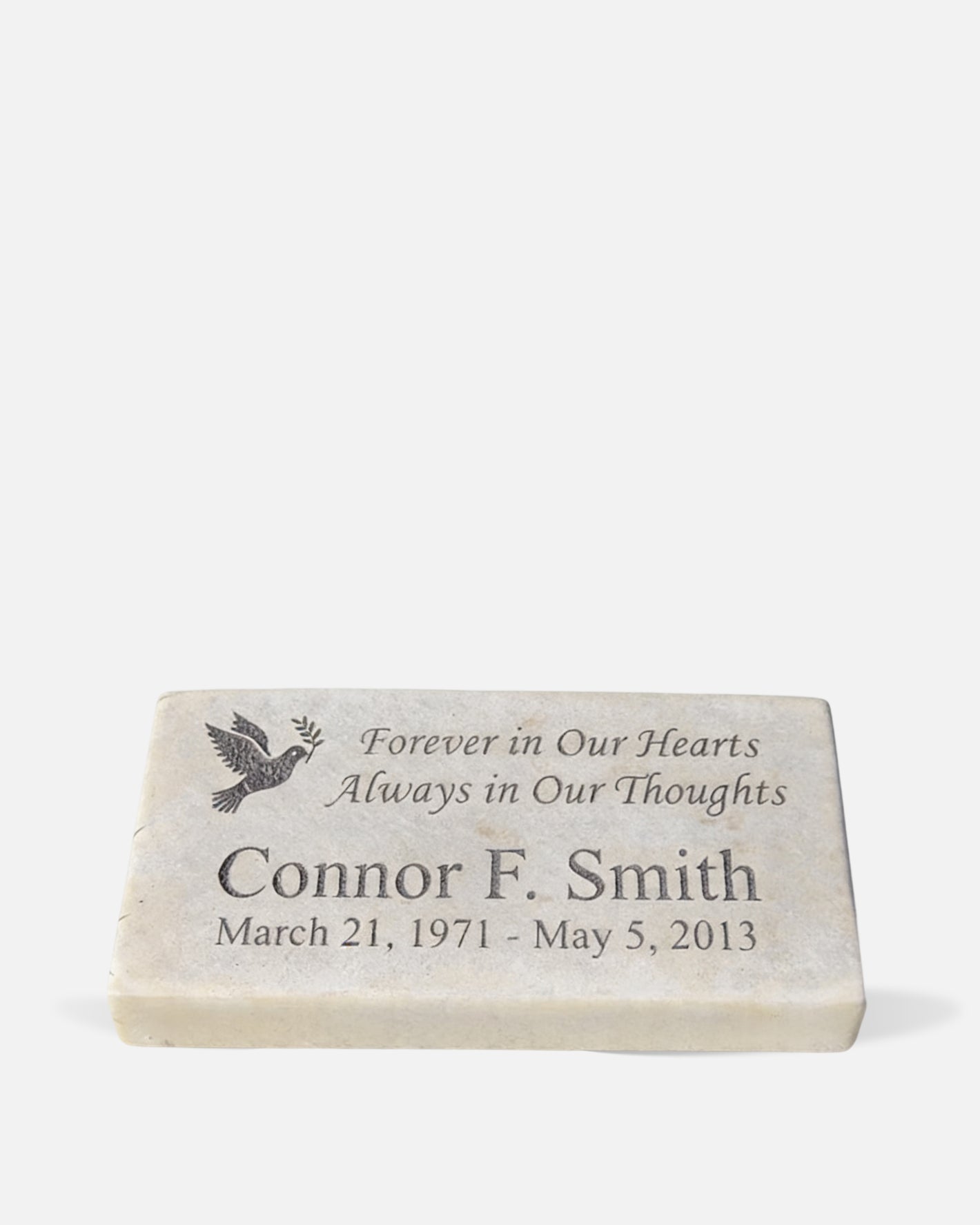 Peace Dove Personalized Garden Memorial Stone