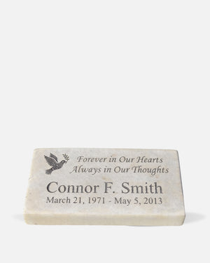 Peace Dove Personalized Garden Memorial Stone