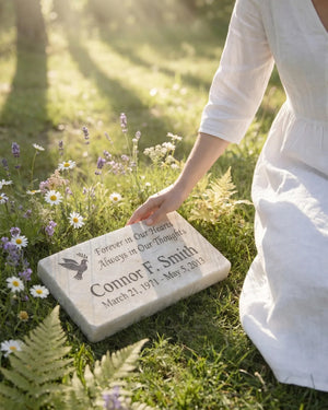 Peace Dove Personalized Garden Memorial Stone