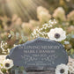 Rustic Slate Laurel Garden Memorial Stone