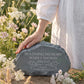 Rustic Slate Laurel Garden Memorial Stone
