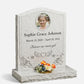 Angel Wings Children's Upright Headstone