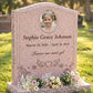 Angel Wings Children's Upright Headstone