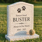 Pet Memorial Upright Headstone