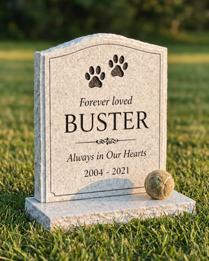 Pet Memorial Upright Headstone