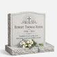Christian Cross Granite Upright Headstone
