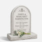 Rose Arch Granite Companion Upright Headstone
