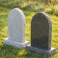Rose Arch Granite Companion Upright Headstone