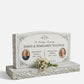 Wave Top Christian Companion Granite Upright Headstone