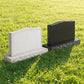 Wave Top Christian Companion Granite Upright Headstone