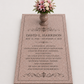 Granite Grave Ledger with Vase