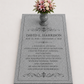Granite Grave Ledger with Vase