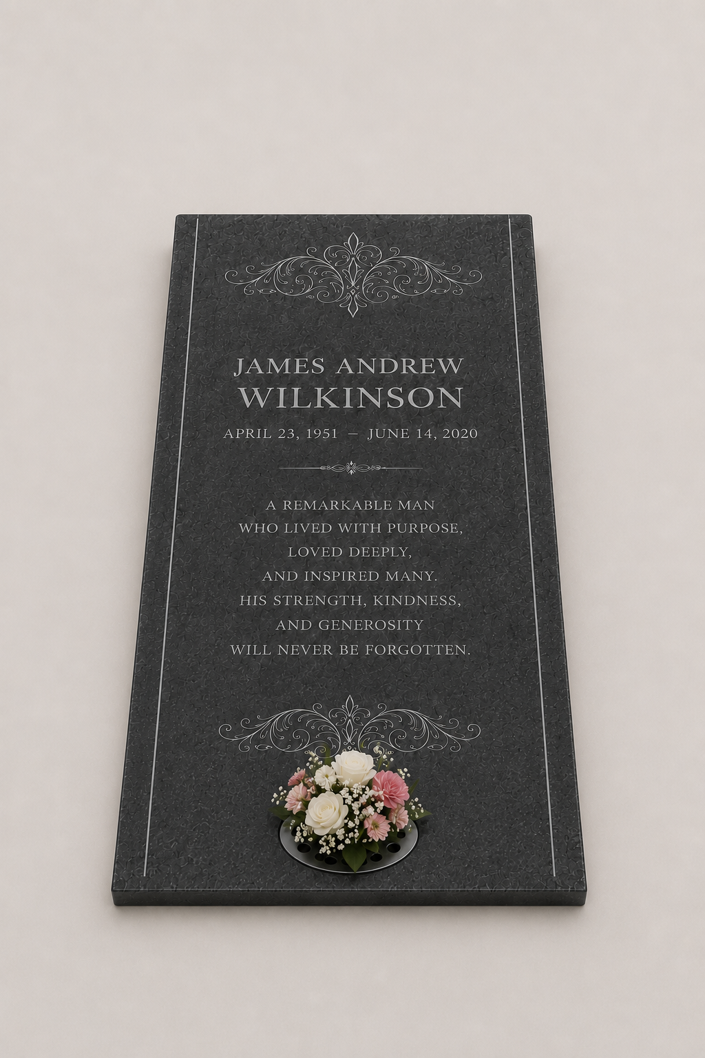 Classic Premium Granite Grave Ledger