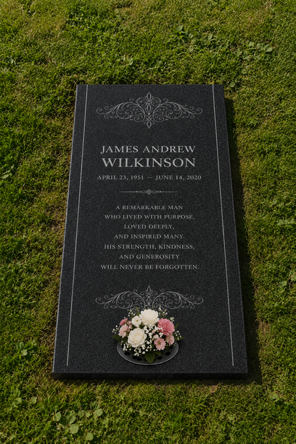 Classic Premium Granite Grave Ledger