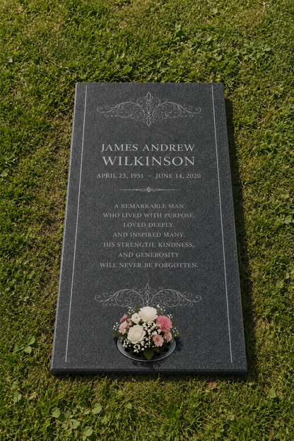 Classic Premium Granite Grave Ledger