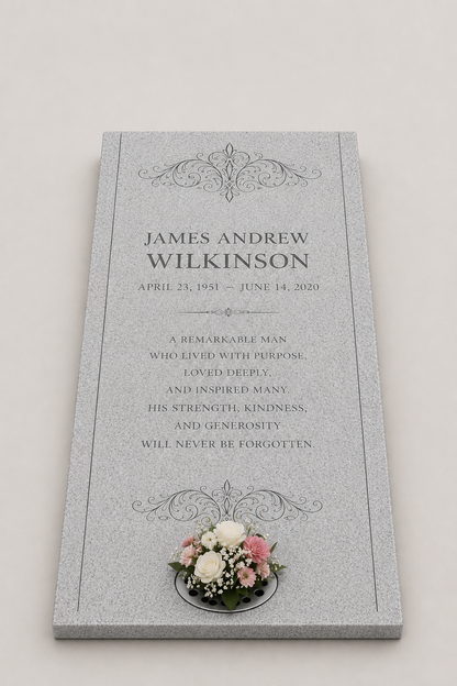 Classic Premium Granite Grave Ledger
