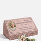 Women's Floral Portrait Granite Pillow Headstone