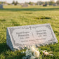 Christian Cross Companion Granite Pillow Headstone