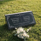 Christian Cross Companion Granite Pillow Headstone
