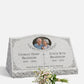 Floral Companion Granite Slant Marker